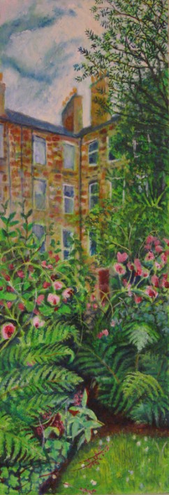 Back Garden 4,oil,35×12