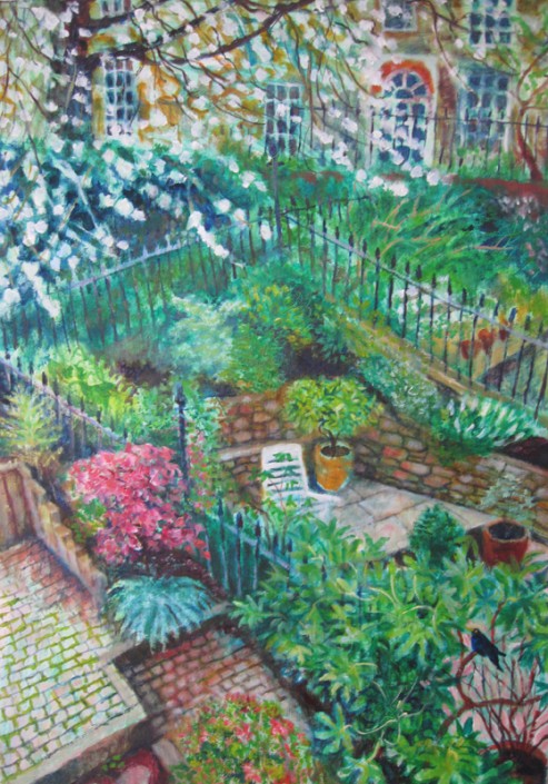 Blackbird,oil,37×19